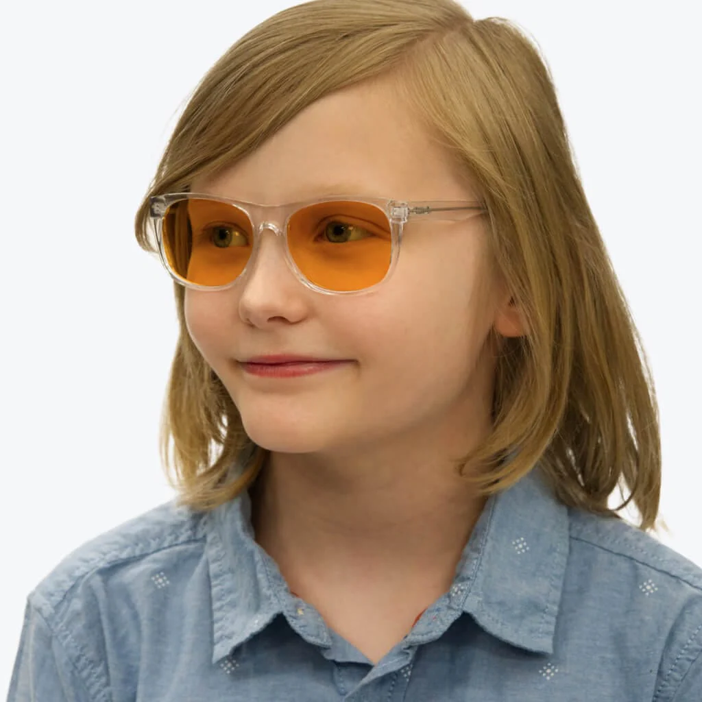 SunDown Kids Blue Blocking Glasses - Crystal - Image 5