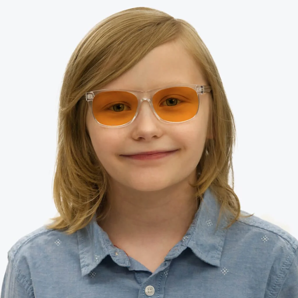 SunDown Kids Blue Blocking Glasses - Crystal - Image 7