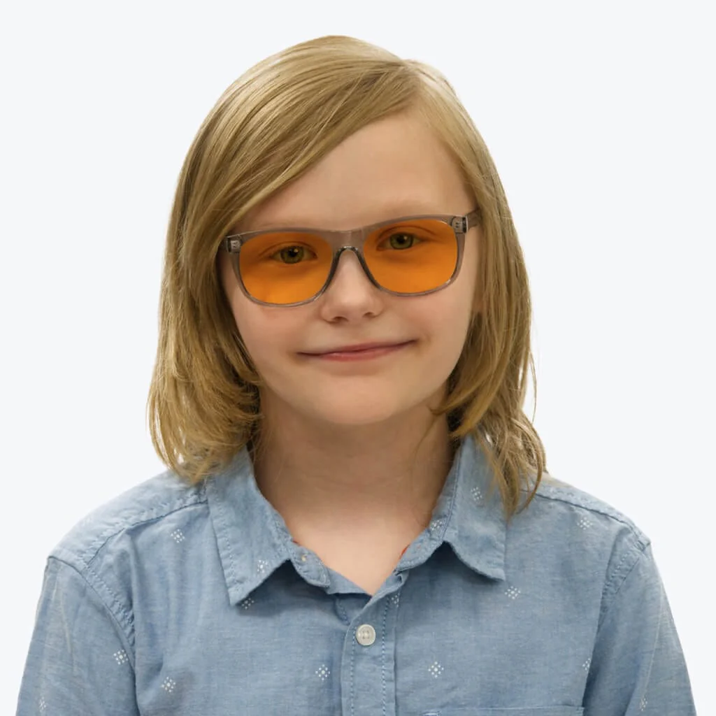SunDown Kids Blue Blocking Glasses - Pearl Grey - Image 5
