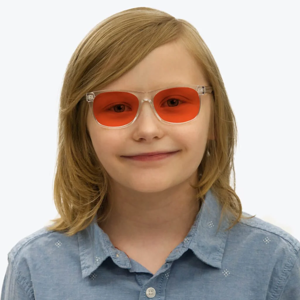 Kids NightFall Blue Blocking Glasses - Crystal - Prescription - Image 5