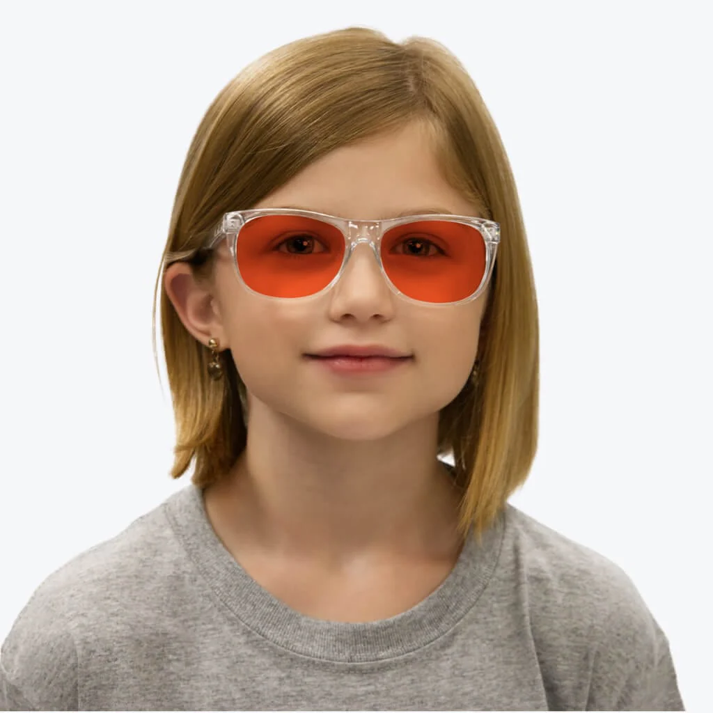 Kids NightFall Blue Blocking Glasses - Crystal - Readers - Image 4