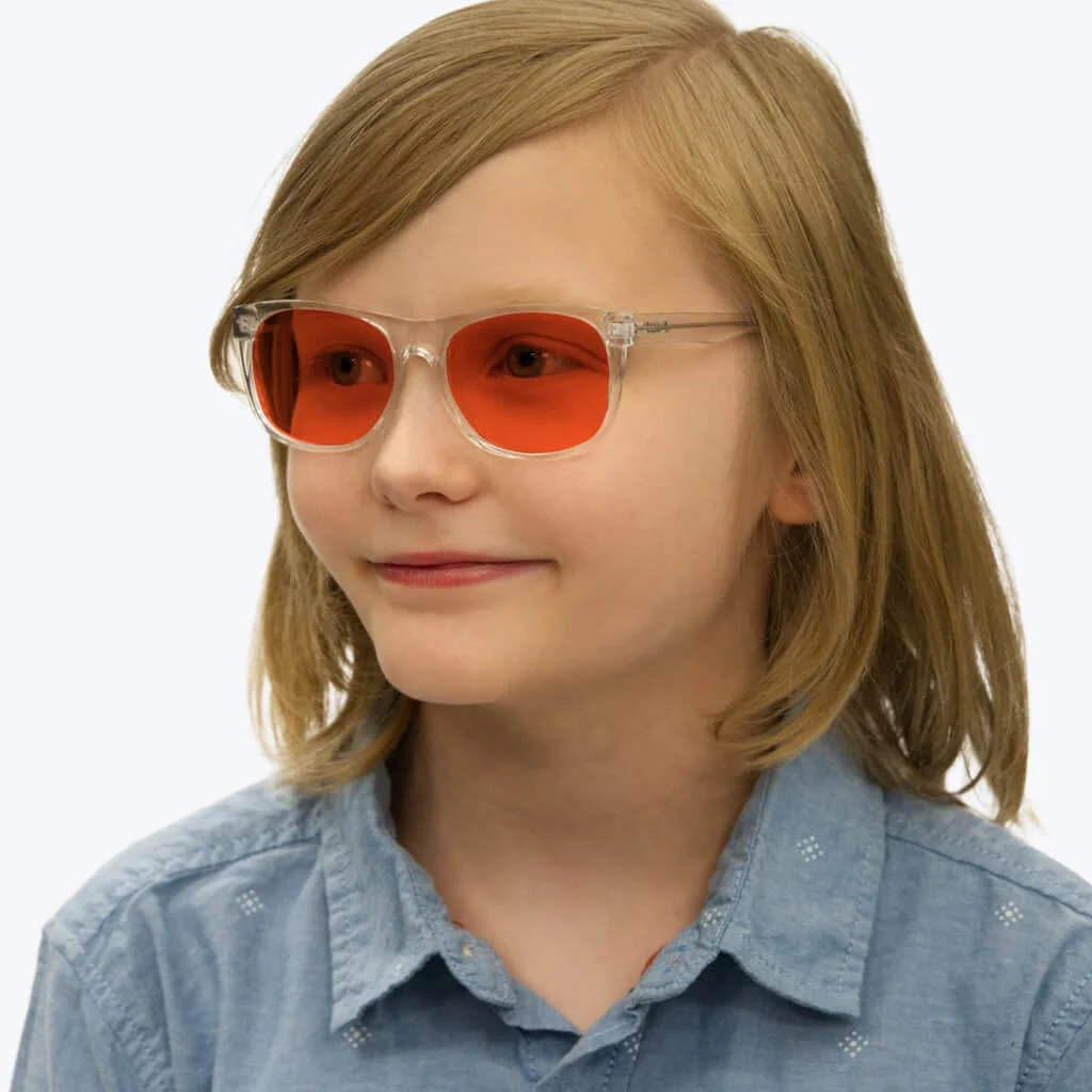 Kids NightFall Blue Blocking Glasses - Crystal - Readers - Image 6