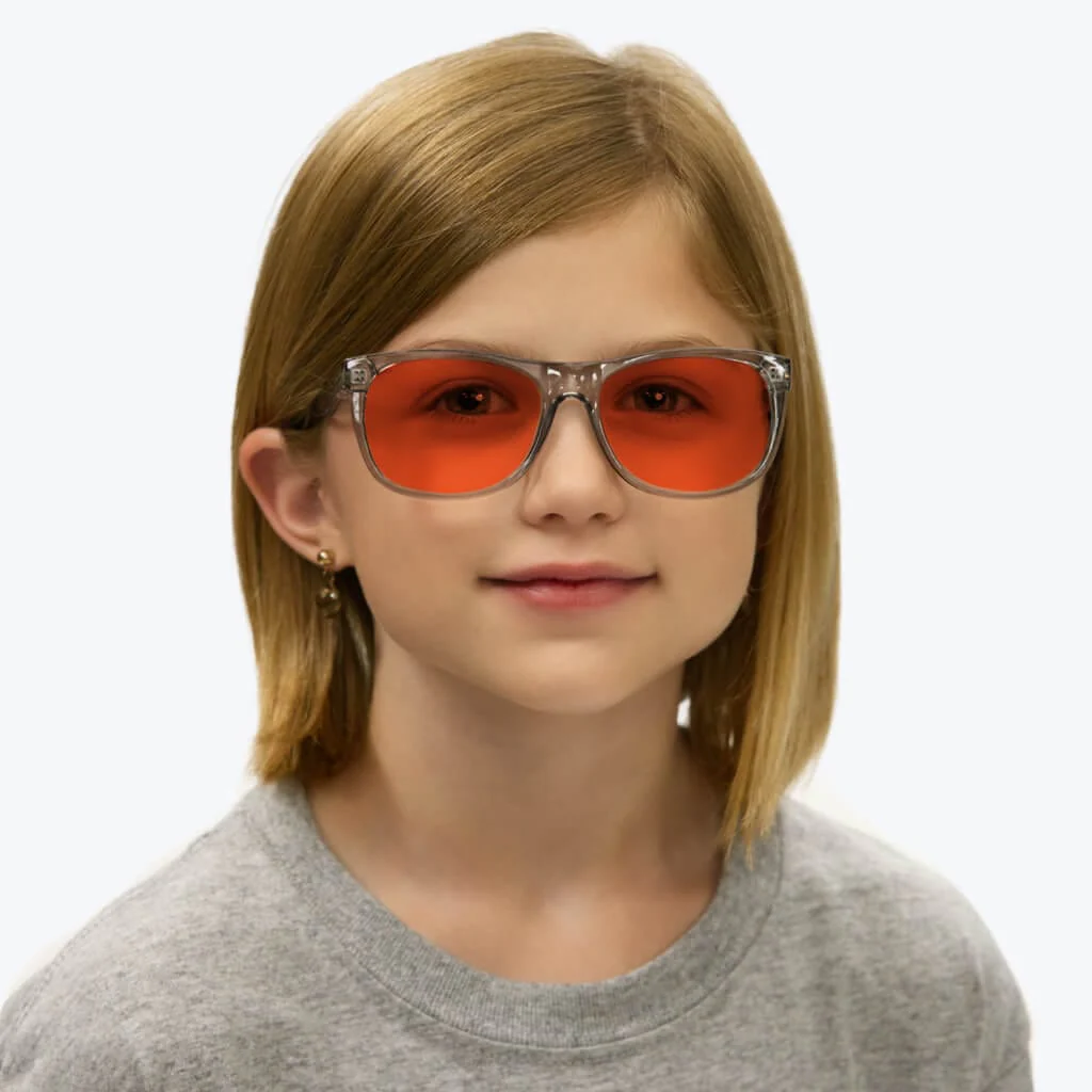 Kids NightFall Blue Blocking Glasses - Grey - Prescription - Image 4