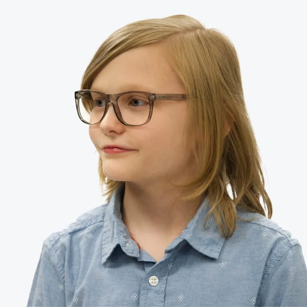 Kids ScreenTime Computer Glasses Pearl Grey - Medium - Image 5