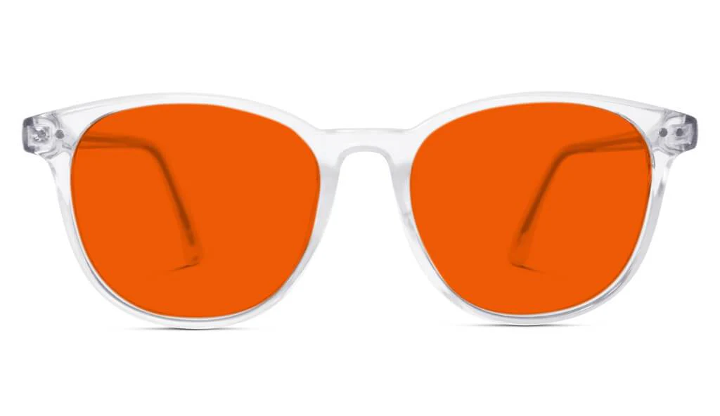 NightFall Billie Blue Blocking Glasses - Crystal - Prescription