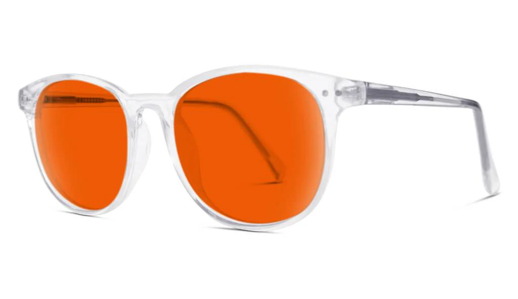 NightFall Billie Blue Blocking Glasses - Crystal - Prescription - Image 4