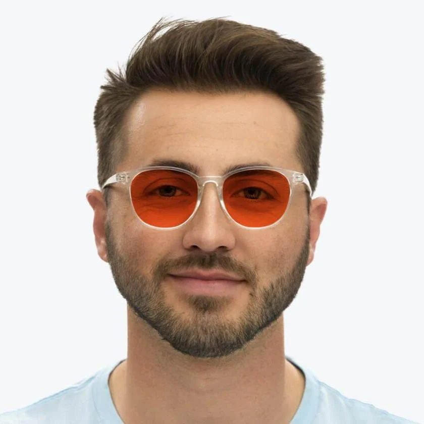 NightFall Billie Blue Blocking Glasses - Crystal - Prescription - Image 8