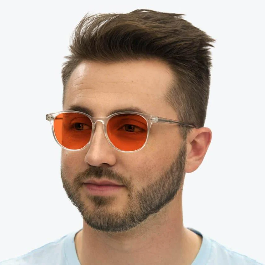 NightFall Billie Blue Blocking Glasses - Crystal - Readers - Image 5
