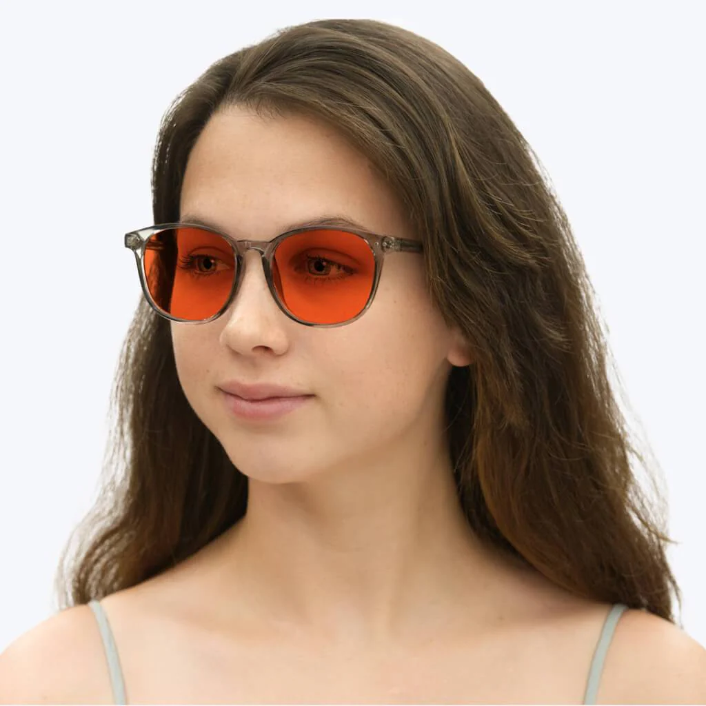 NightFall Billie Blue Blocking Glasses - Pearl Grey - Image 6