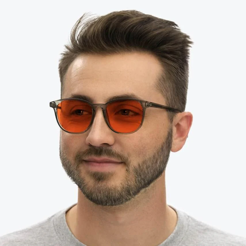 NightFall Billie Blue Blocking Glasses - Pearl Grey - Prescription - Image 7