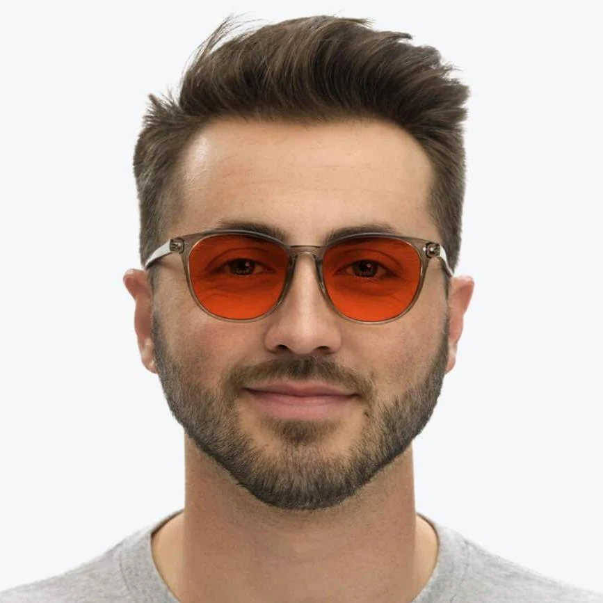 NightFall Billie Blue Blocking Glasses - Pearl Grey - Readers - Image 5