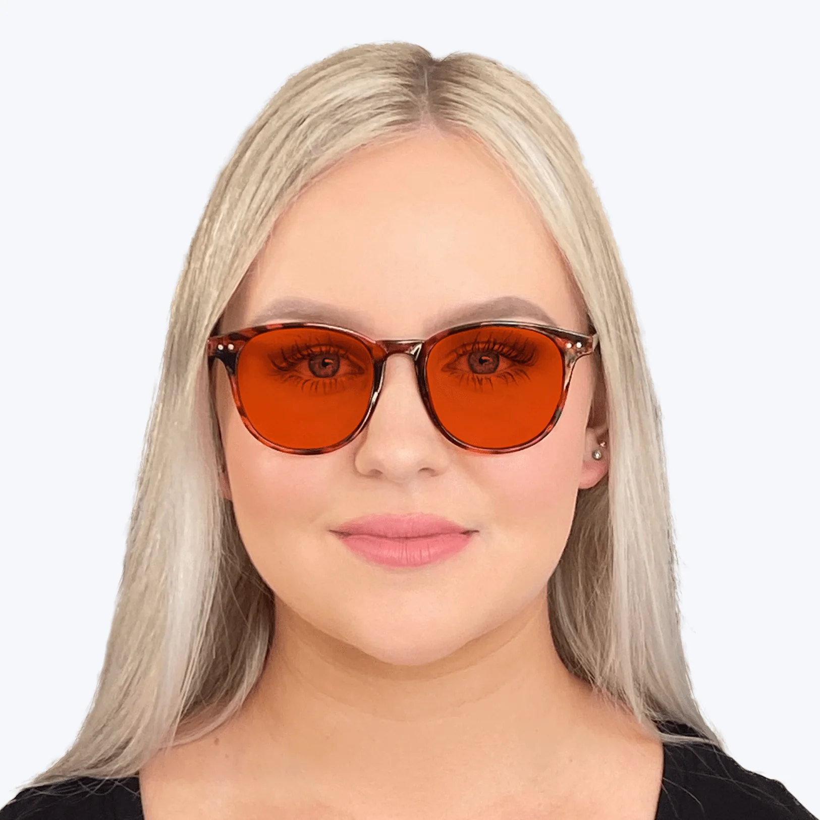NightFall Billie Blue Blocking Glasses - Tortoise - Readers - Image 3