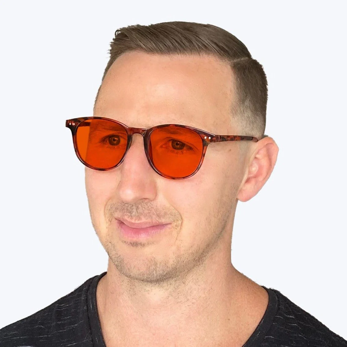 NightFall Billie Blue Blocking Glasses - Tortoise - Readers - Image 4