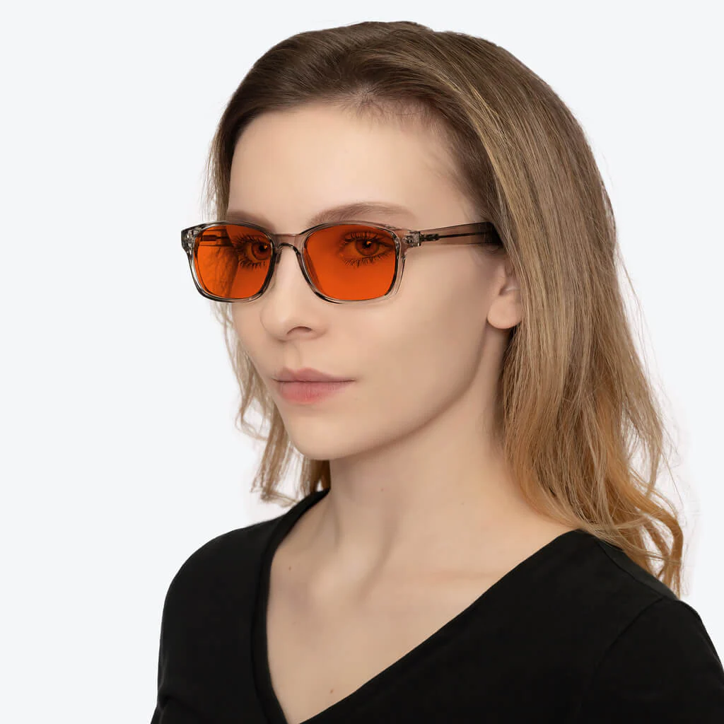 NightFall Lucent Blue Blocking Glasses - Pearl Grey - Prescription - Image 3