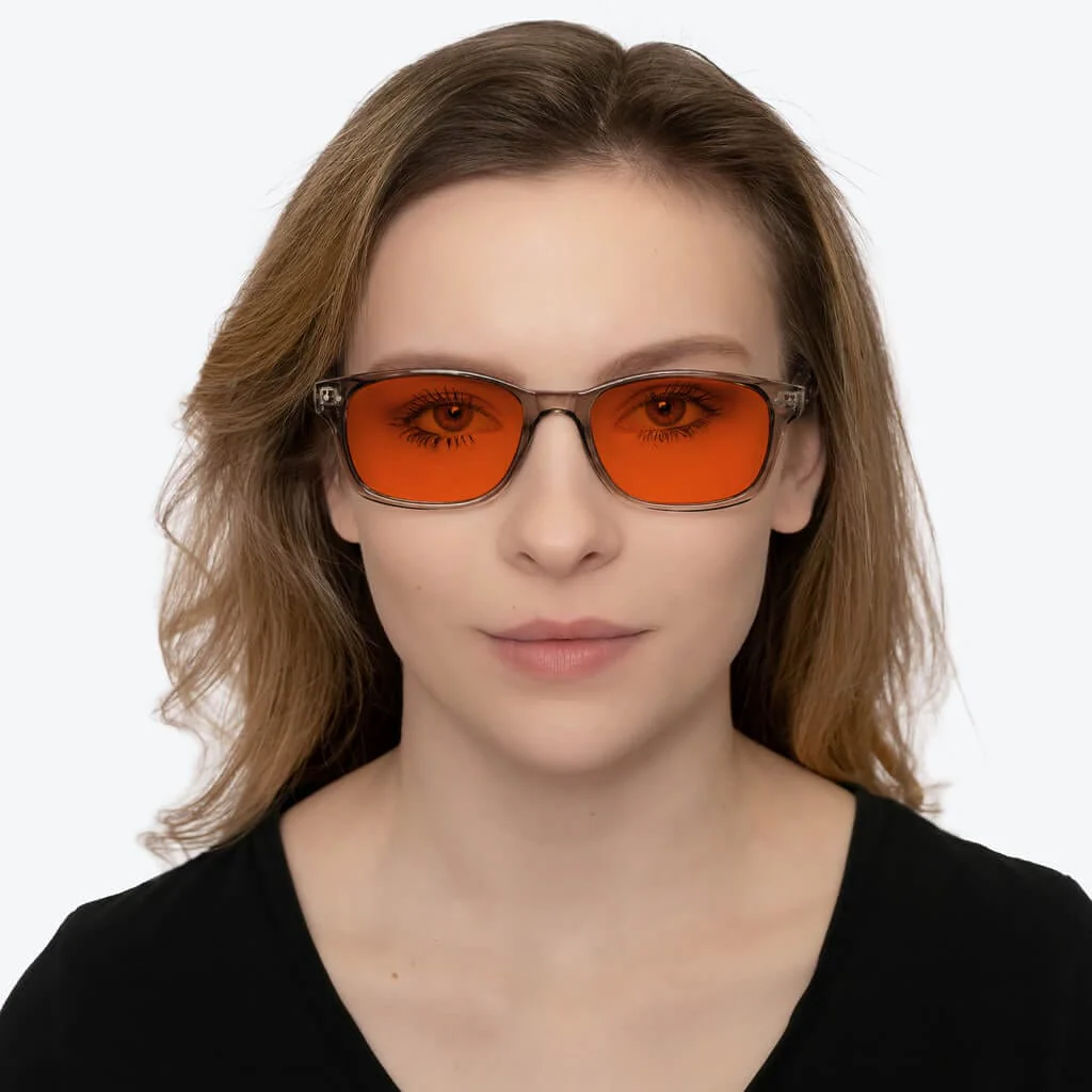 NightFall Lucent Blue Blocking Glasses - Pearl Grey - Prescription - Image 5