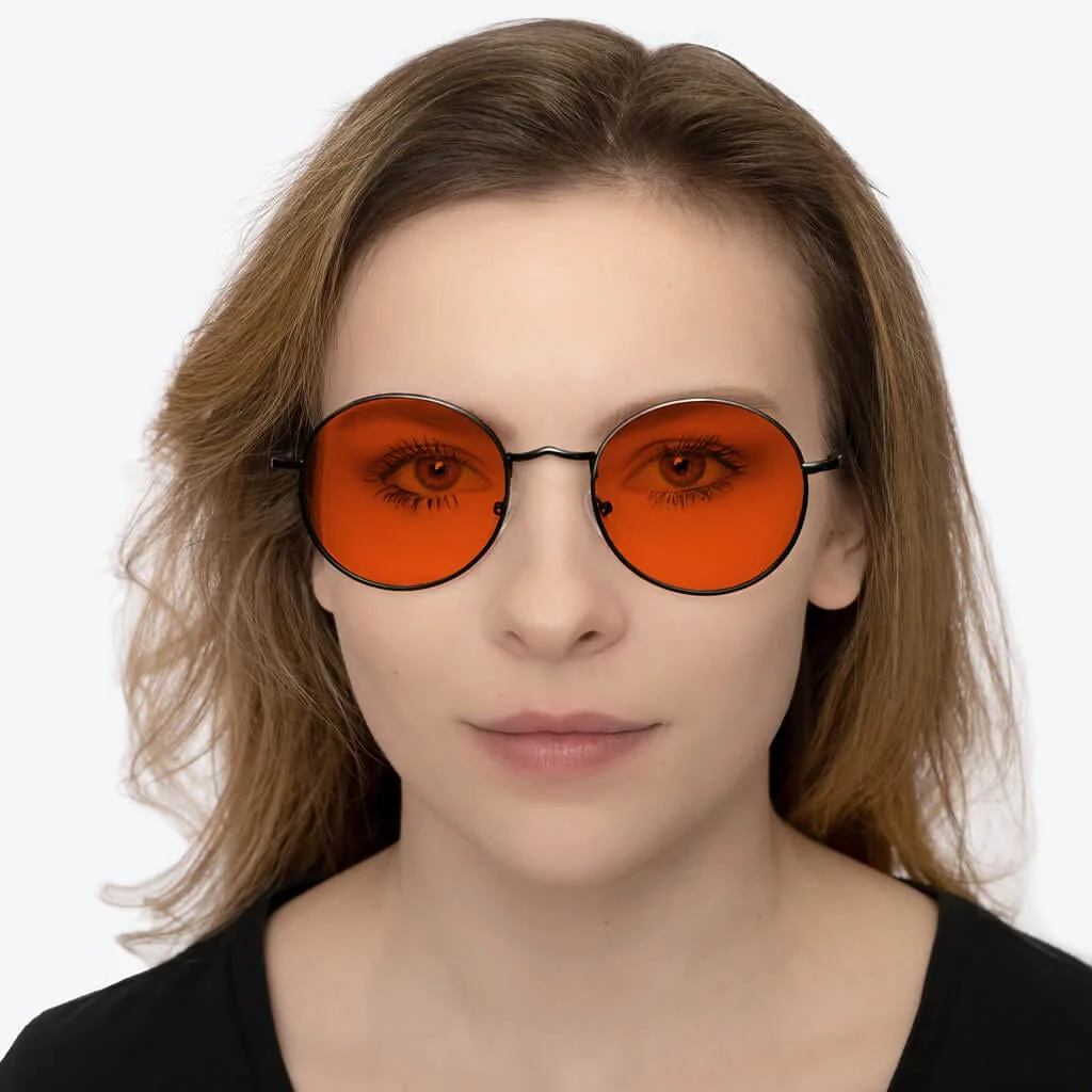 NightFall Elton Blue Blocking Glasses - Black - Prescription - Image 6