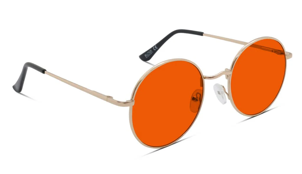 NightFall Elton Blue Blocking Glasses - Gold - Prescription - Image 7