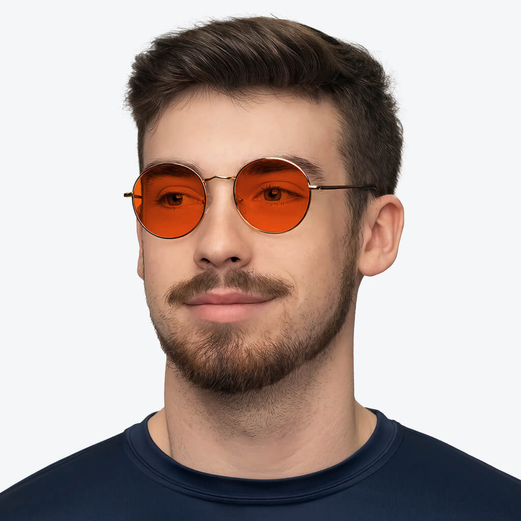 NightFall Elton Blue Blocking Glasses - Gold - Readers - Image 4