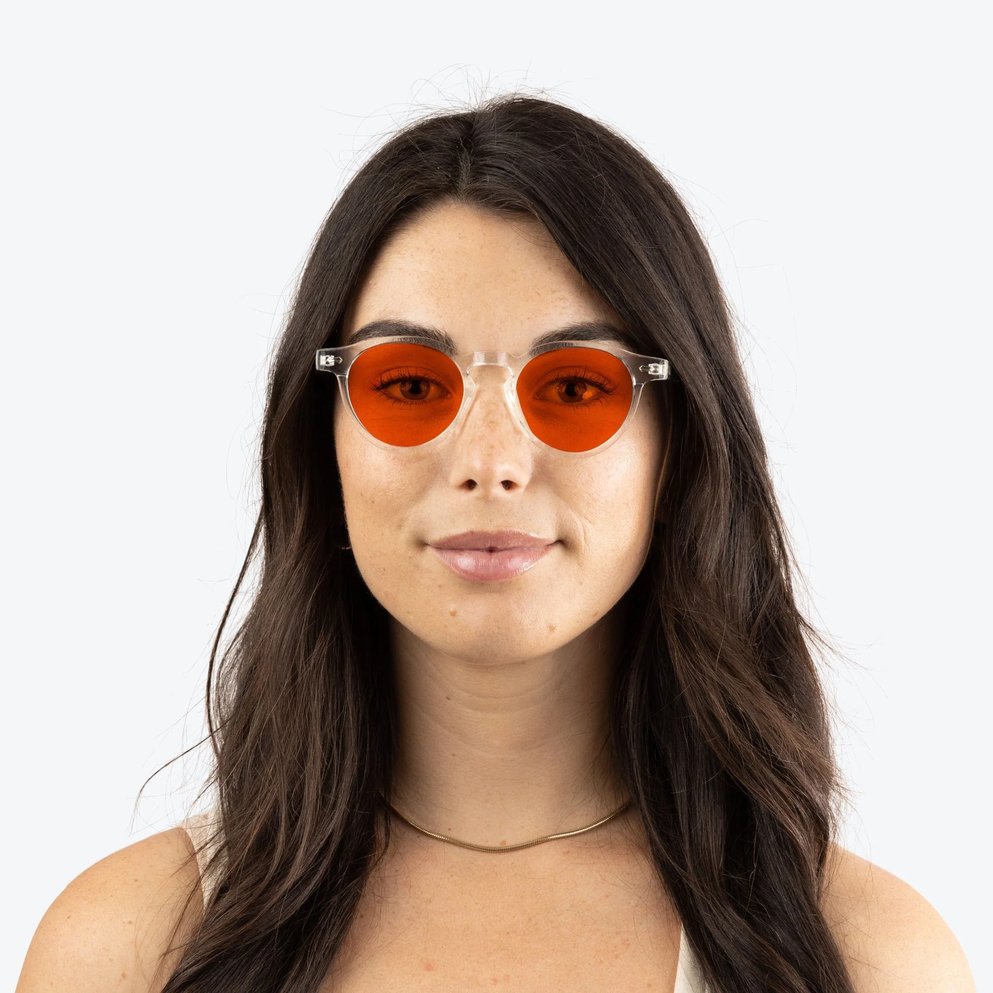 NightFall Oscar Blue Blocking Glasses - Crystal - Prescription - Image 3