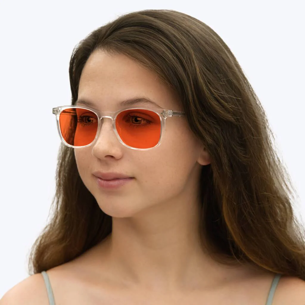 Nightfall Taylor Blue Blocking Glasses - Crystal - Prescription - Image 6
