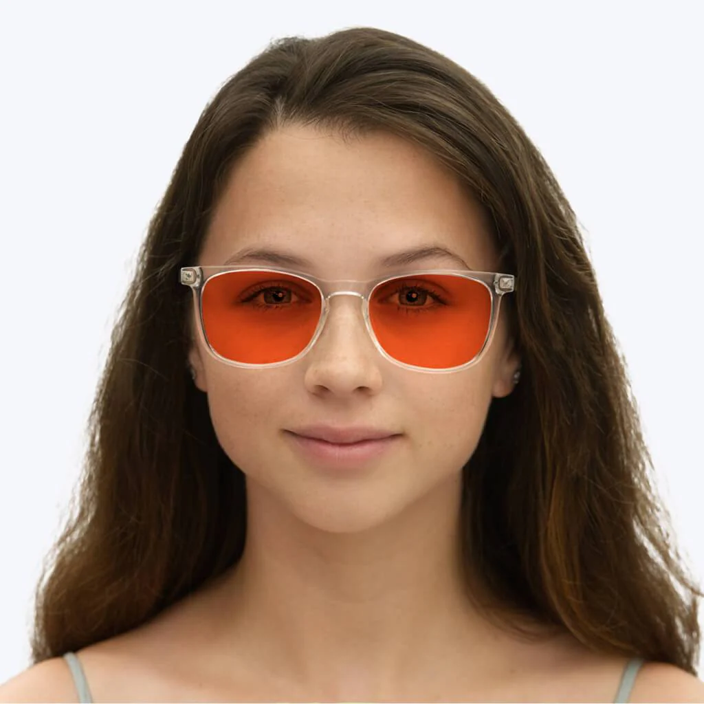 Nightfall Taylor Blue Blocking Glasses - Crystal - Prescription - Image 8