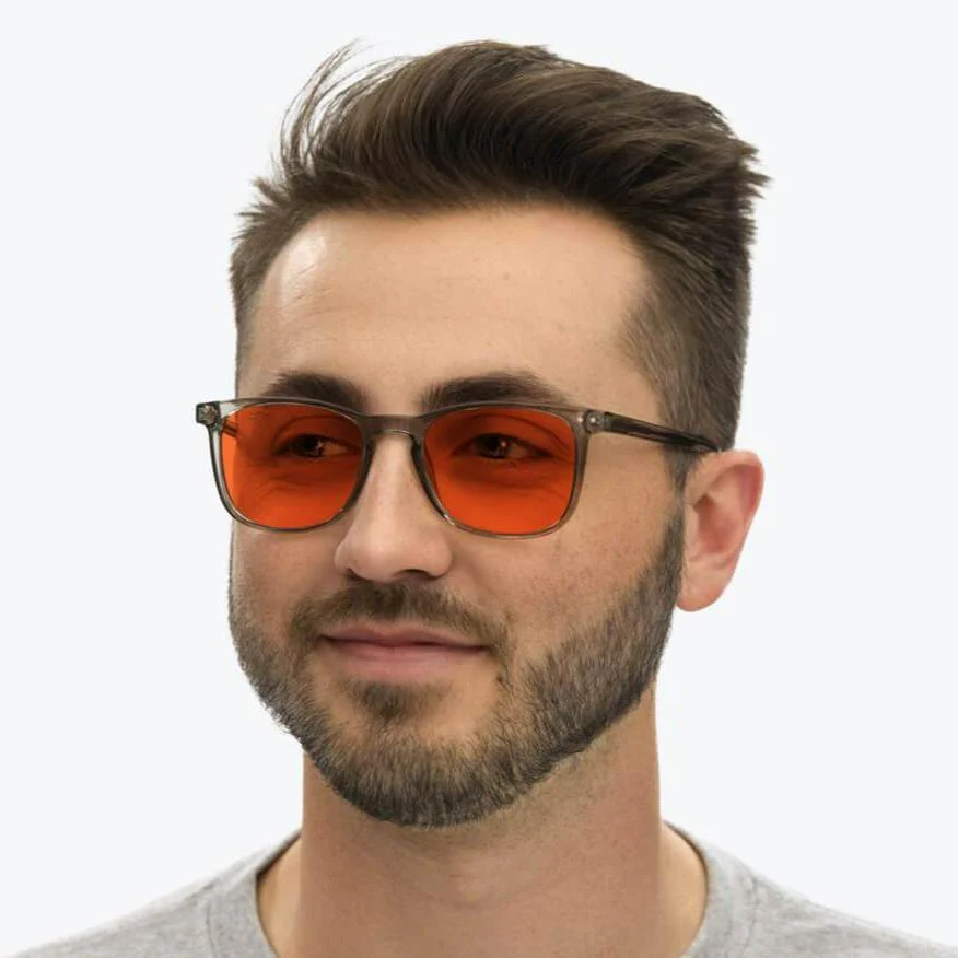 Nightfall Taylor Blue Blocking Glasses - Pearl Grey - Prescription - Image 7