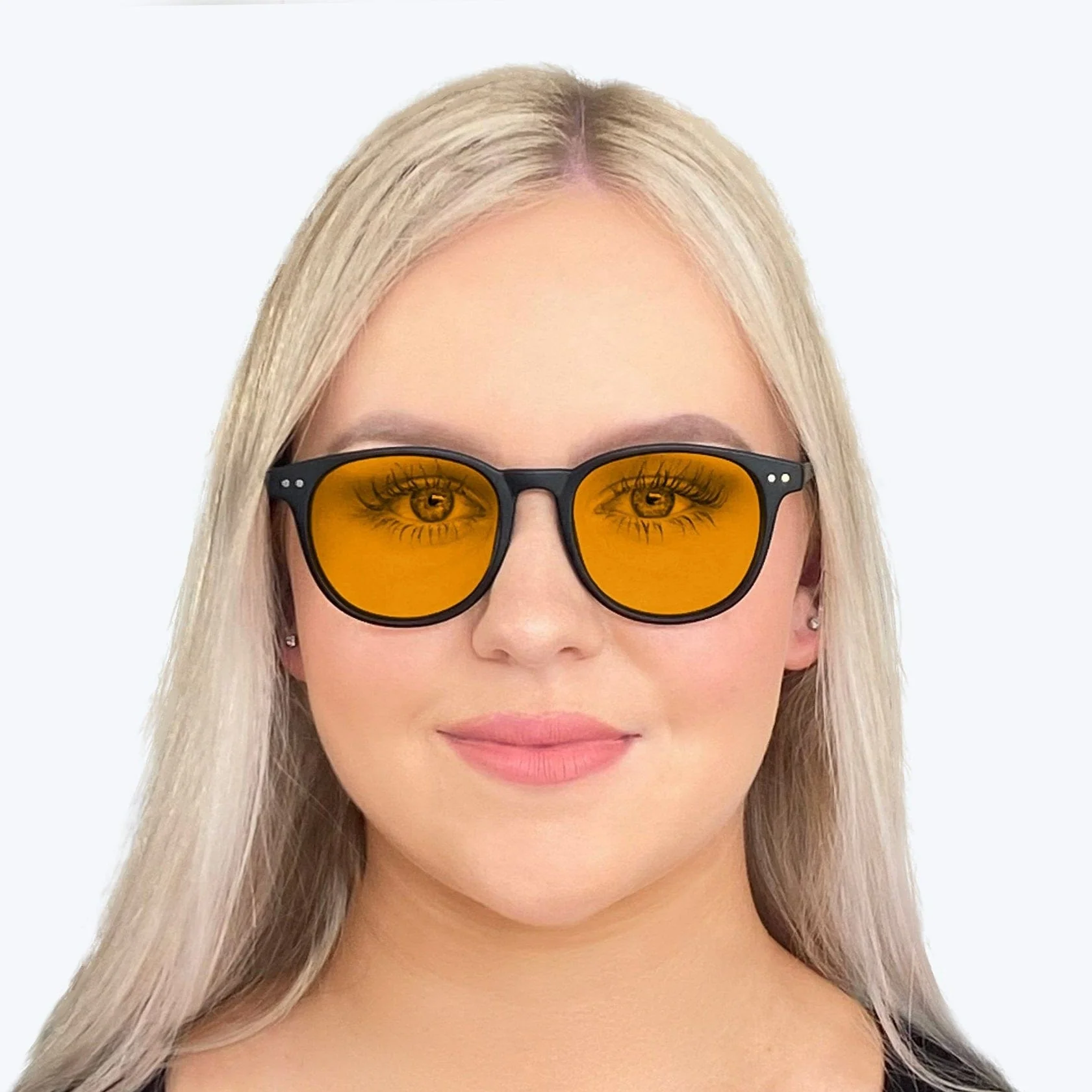 SunDown Billie Blue Blocking Glasses - Black - Image 5