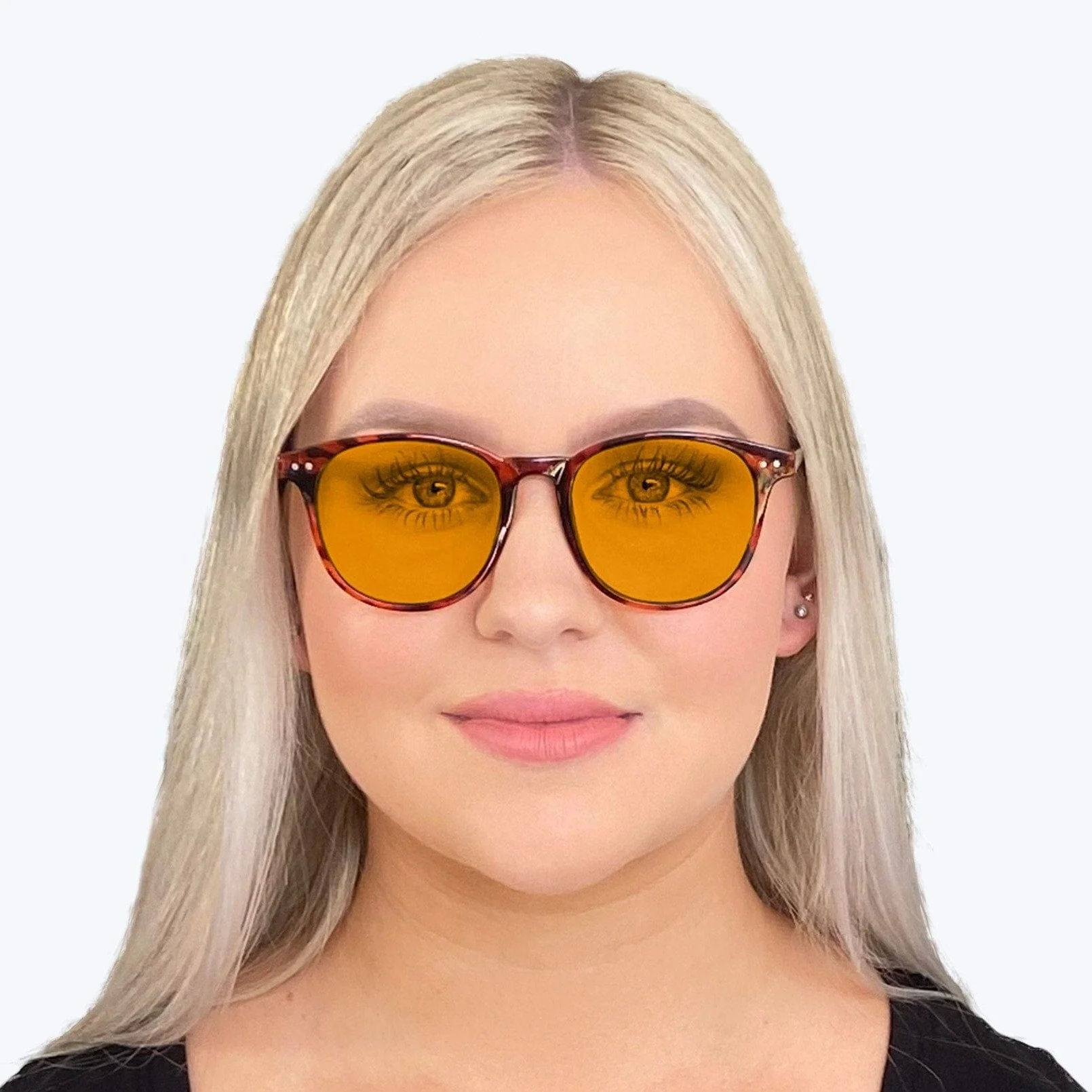 SunDown Billie Blue Blocking Glasses - Tortoise - Prescription - Image 3