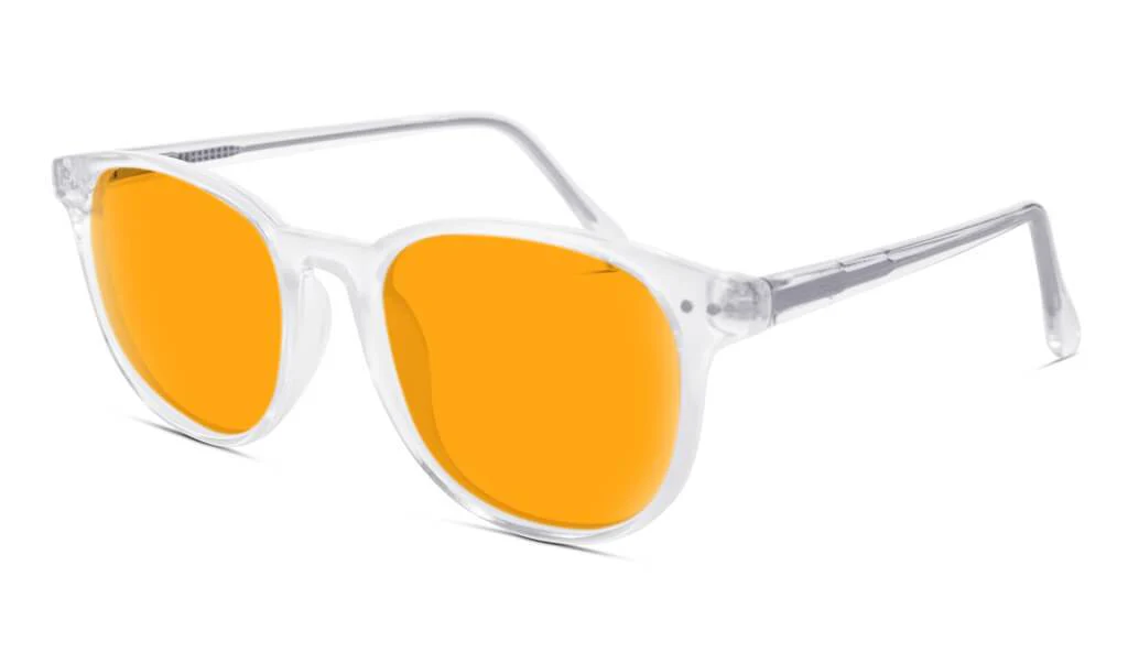 SunDown Billie Blue Blocking Glasses - Crystal - Image 2