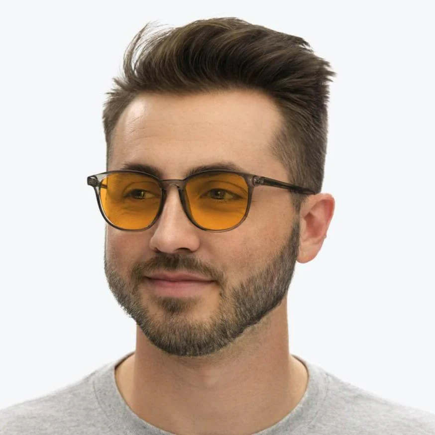SunDown Billie Blue Blocking Glasses-Pearl Grey - Image 6