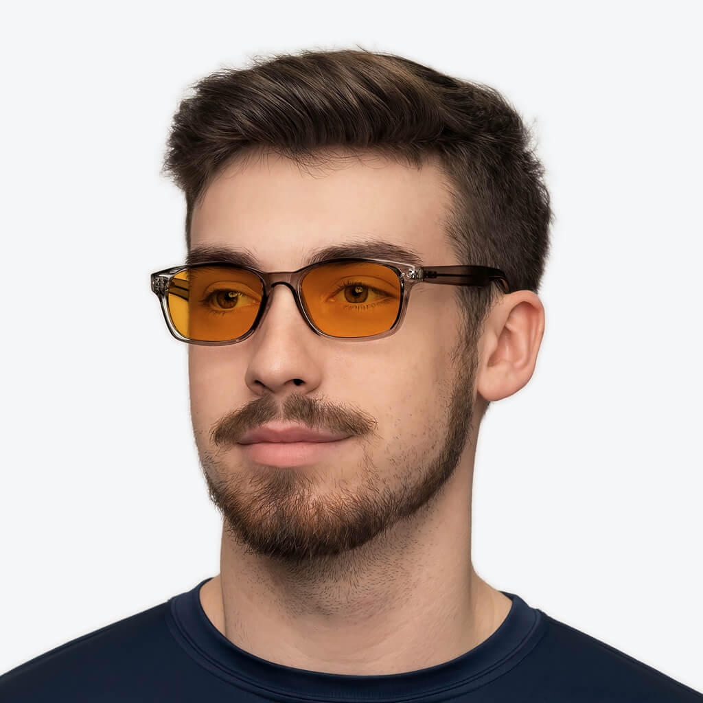 SunDown Lucent Blue Blocking Glasses-Pearl Grey - Prescription - Image 5