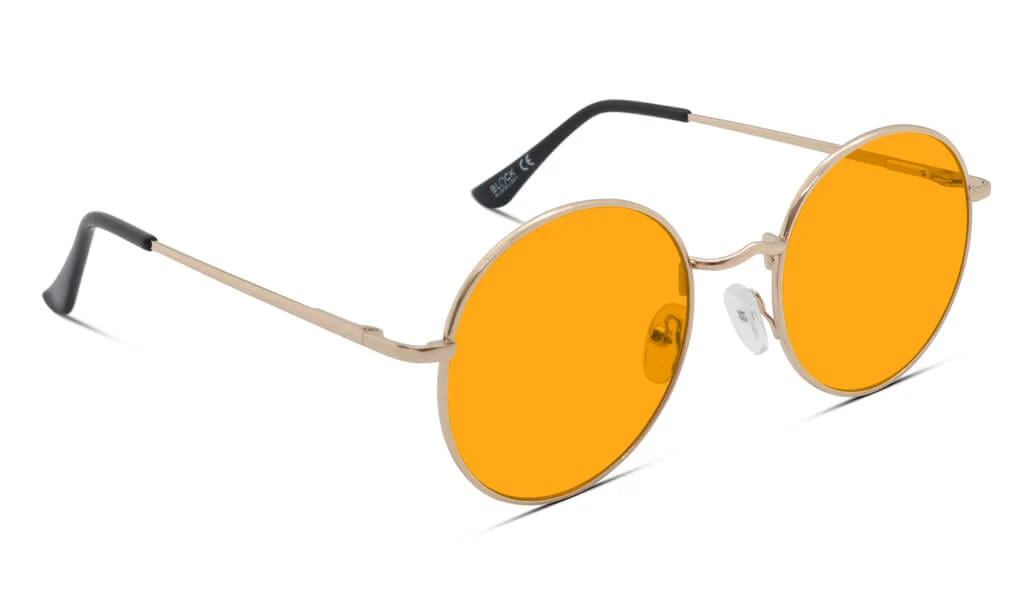 SunDown Elton Blue Blocking Glasses - Gold - Prescription - Image 7