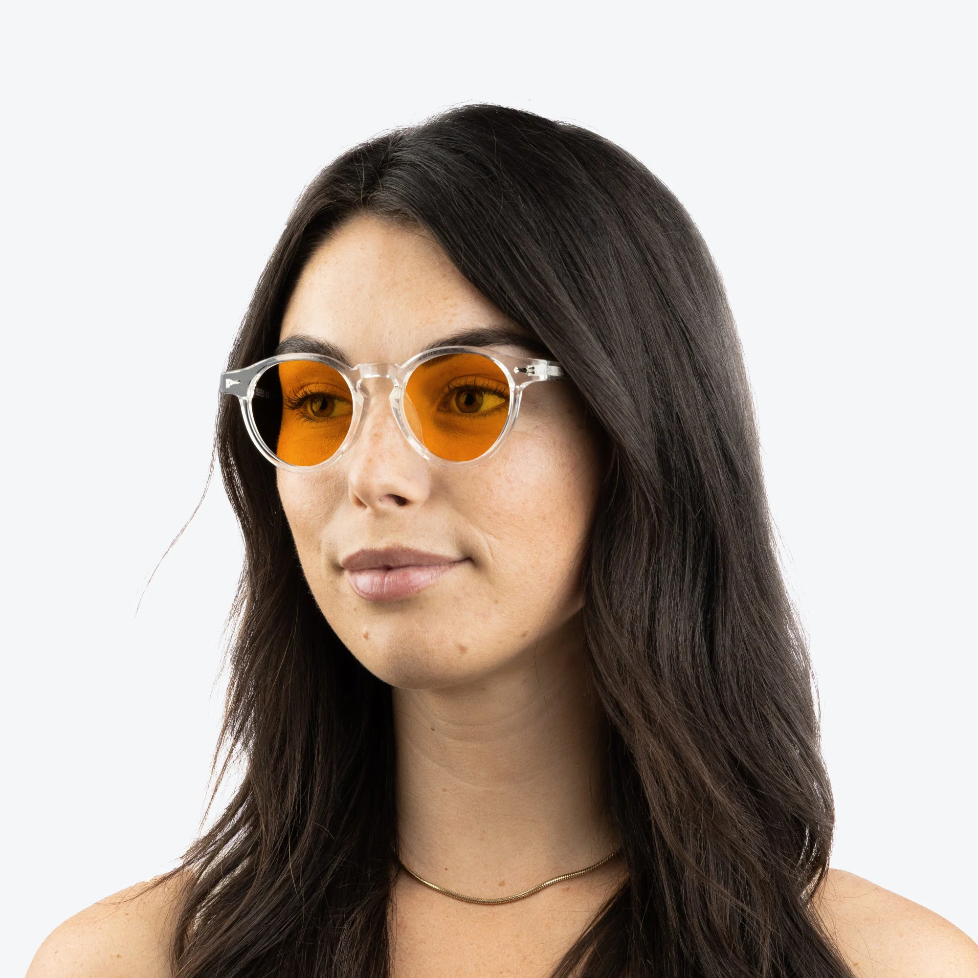 SunDown Oscar Blue Blocking Glasses - Crystal - Image 4