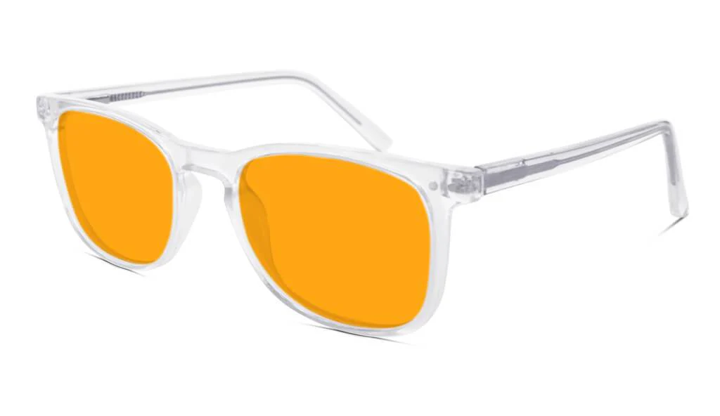 SunDown Taylor Blue Blocking Glasses - Crystal - Readers - Image 2