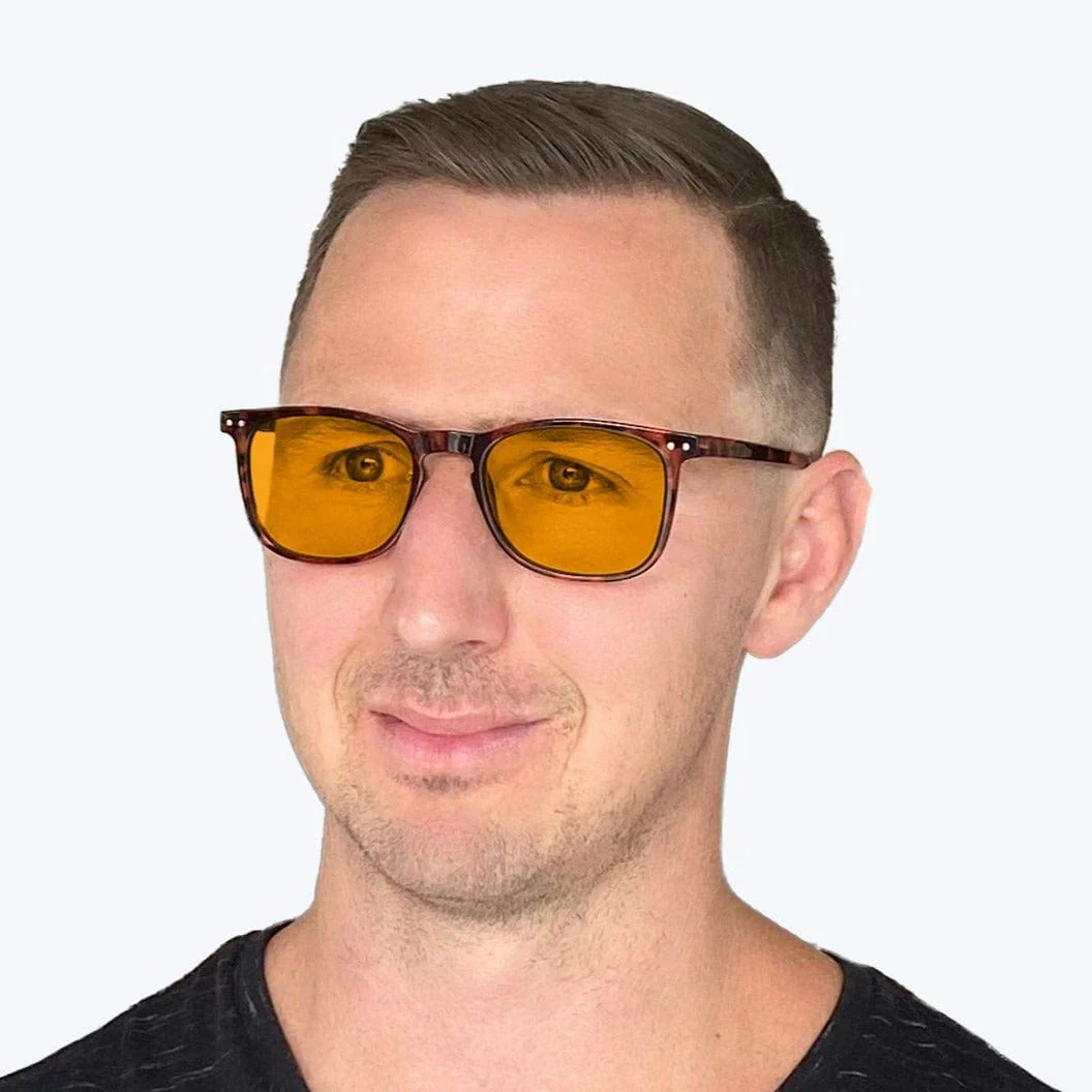 SunDown Taylor Blue Blocking Glasses - Tortoise - Prescription - Image 5